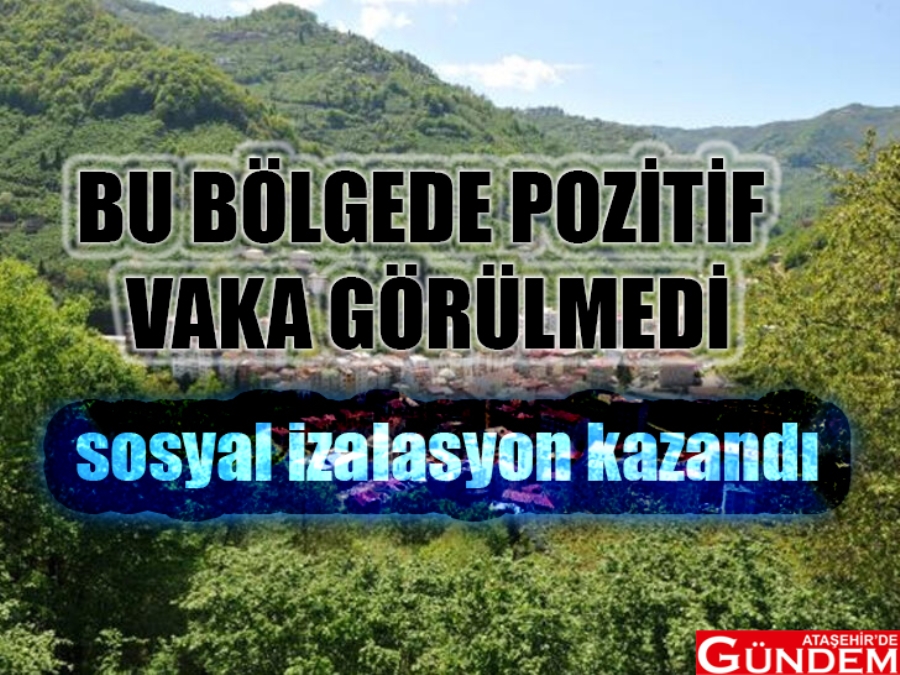 KORONAVİRÜSÜN GÖRÜLMEDİĞİ TEK YER pozitif vaka görülmedi